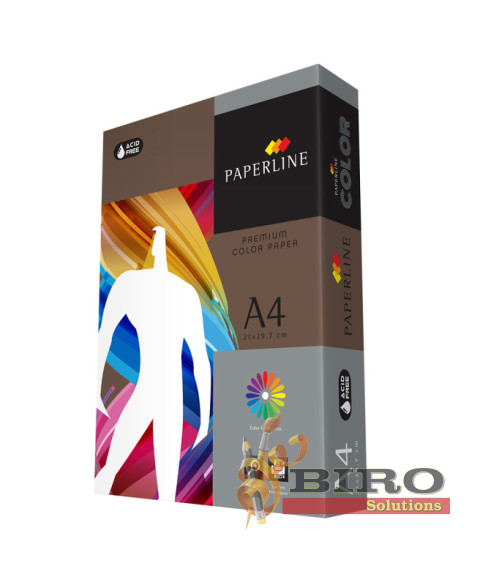 Hârtie colorată A4 Paperline nuanțe inchise CHOCOLATE 80gr, cafenie